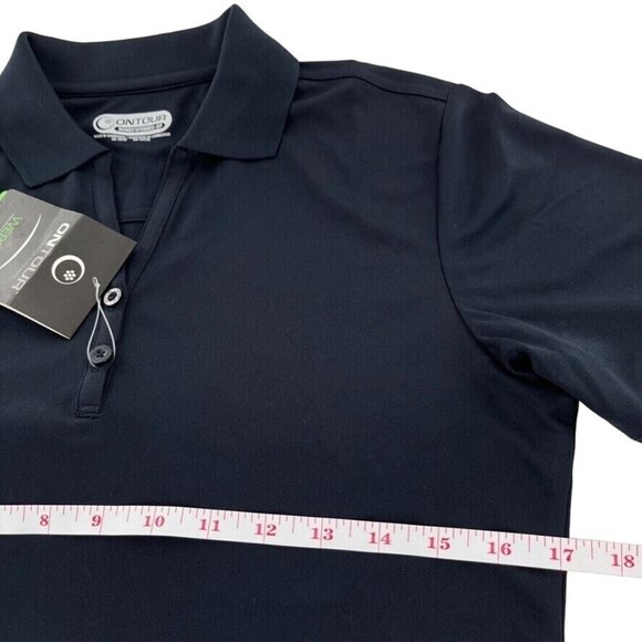 OnTour Ladies Polo Size S with WebTech 100 Series Golf Navy Blue New With Tags - Picture 3 of 7
